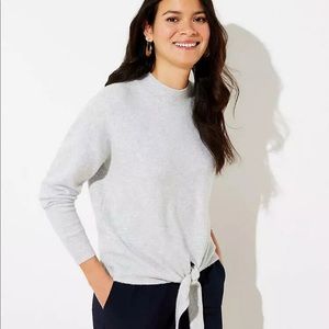 LOFT tie hem sweater